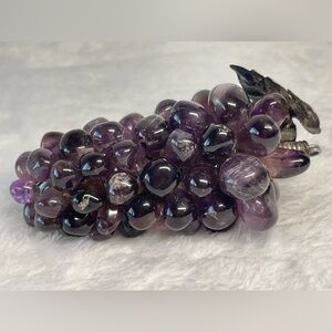 Vintage amethyst grape cluster beautiful boho decor